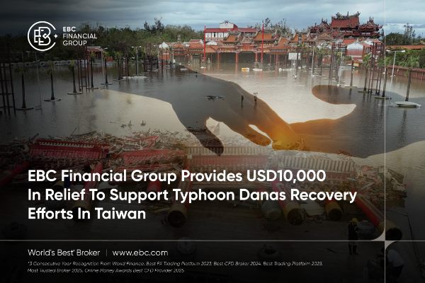 Tập đoàn Tài chính EBC cung cấp 10.000 đô la Mỹ tiền cứu trợ để hỗ trợ nỗ lực phục hồi sau cơn bão Danas tại Đài Loan
